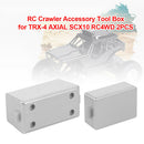 2pcs Hard Plastic Storage Box Decoration Tool for 1/10 RC Crawler Car Parts