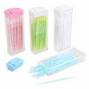 50x/set Clean Double Headed Toothpick Dental Mini Brush Teeth Sticks Floss