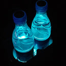 LED Car Cup Holder Pad Fit For Hyundai Auto Interior Atmosphere Light Blue