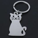 1 Piece Personalized Metal Cat Key Chain ,Key Ring N1N5