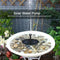 Bird Bath Fountain Solar Powered Water Pump Floating Black Outdoor Pond Garden