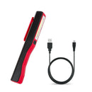 3W COB LED Work Light Magnetic Clip Rechargeable Inspection Flashlight