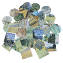 45 pcs meet van gogh reproduce classic decorative stickers adhesive stickers D3C