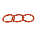 28 mm x 3 mm Silicone O Ring Oil Sealing Washers Red 10 pcs J5W4