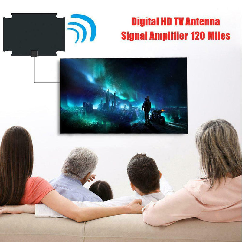 120 Miles Range High Gain 25dB VHF/UHF Indoor HDTV Digital Signal Antenna
