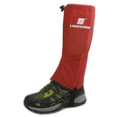 1 Pair Red Waterproof Hiking Climbing Snow Legging Gaiters Leg Covers - Small