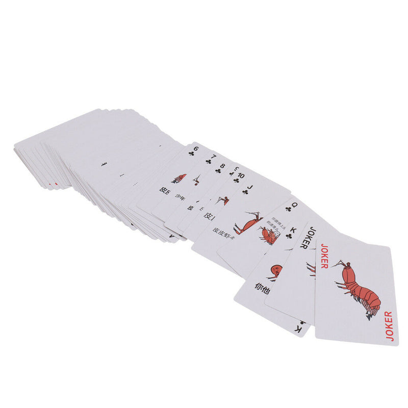 Unique Playing Cards Poker Set Funny Images Party Desk Games Pipi Shrimp