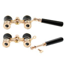 Black 3X25 Opera Binocular Coated Lens Telescope Opera Glasses Coated Theat