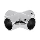 Marine Boat Hand Rail Fitting 4 Way Tee Cross Joint Fits 25mm 1" Pipe/Tube