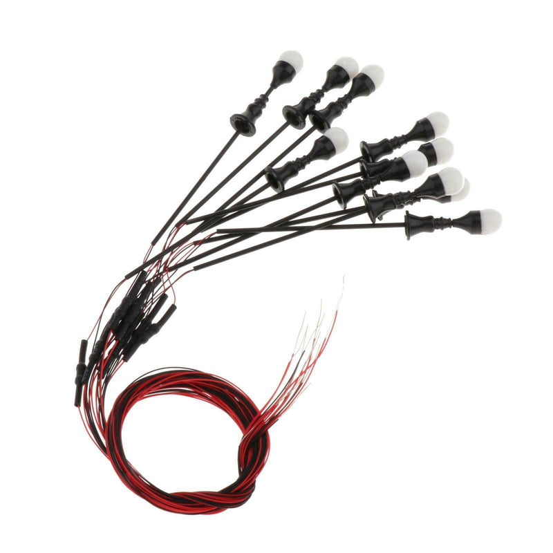 20PCS 1:100-1:150 Street Lights Train Scenery 12V LED Lamppost HO TT N