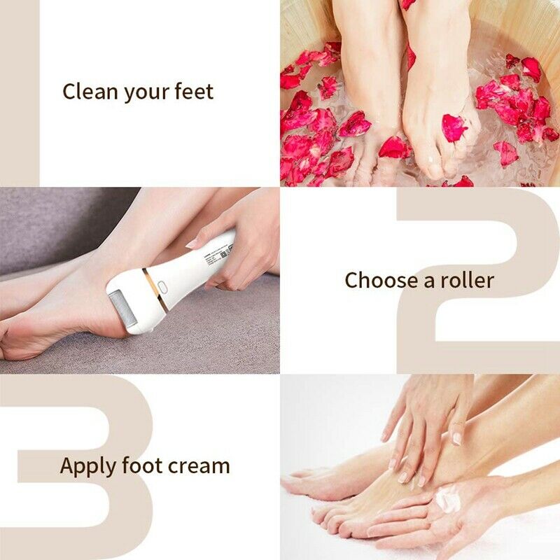 Electric Callus Remover Rechargeable Electronic Feet File Pedicure Foot Fil R6A7