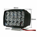 Motorcycle Headlight Spot Light 15 LED 1000LM Motos ATV UTV Scooter Lighting Ew
