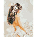 Painting By Numbers Kit DIY Beautiful Girl Canvas Oil Art Picture Craft