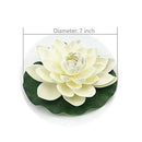 12Pcs Artificial Floating Foam Lotus Flowers,With Water Lily Pad Ornaments,