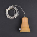 3pcs 1m 10 LED Bottle Cork Shaped Light Solar Light Christmas(White) A