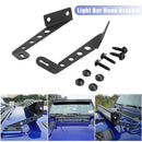 LED Work Light Bar Hood Mounting Brackets Holder Kit for Jeep Wrangler JL 18-20
