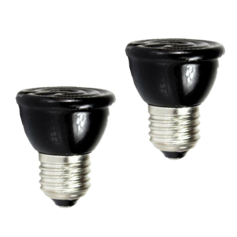 2x Ceramic Reptile Heat Lamp Infrared Heater Light Bulb 220V-240V 80W&60W