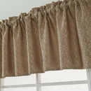 3Pcs Brown Rod Pocket Short Tier Curtains Panels Half Drapes for Bathroom