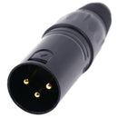 1pair Male Female 3-Pin XLR Microphone Audio Cable Cannon Plug Connecto_