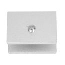 2Rectangular-Shape Glass Clamp Glass Shelf Clamp Clip w/ Screws S2M9