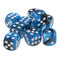10x Blue Black Dices D6 Six Sided 16mm D6 for MTG RPG Table Board Game Toys