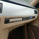 Carbon Fiber Copilot Water Cup Holder Panel Trim for BMW 3 Series E90 E92 E93