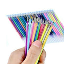200Pc Fluorescence Neon Gel Pen Refills Coloring Drawing Craft Markers Pen 0.8mm