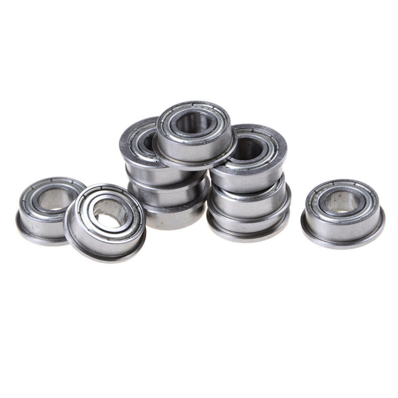 10pcs F686 F686ZZ Mini Metal Double Shielded Flanged Ball Bearings 6*13*5mm M Ew