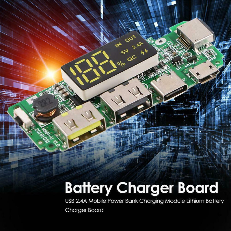 Digital USB Mobile Power Bank Charging Module Lithium Battery Charger Board 1pc