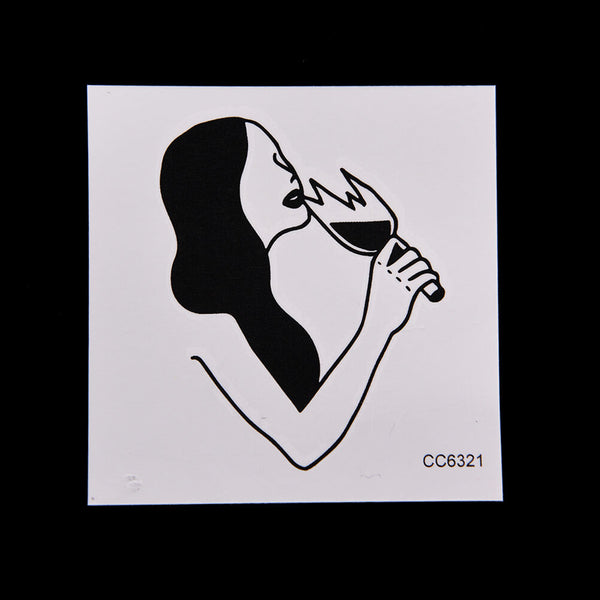 1XMakeup Drinking Women Tattoo Arm Body Art Waterproof Temporary Tattoo Stick.AU
