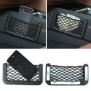 Car Seat Side Back Storage Net Bag Phone Holder Pocket Organizer Black Delu