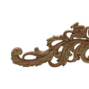Carving Natural Wood Appliques For Furniture Cabinet Unpainted Wooden Mould F7G5