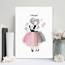 Unframed Modern Art Canvas Oil Painting Nordic Ballet Girls Print Decor L