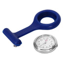 Silicone Nurse Pocket Watch with Brooch - Navy Blue