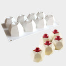 8 Cavity Diamond Polygonal Silicone Cake Mold French Dessert Mousse Pastry SEAU