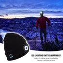 Unisex Bluetooth Earphone Music Hat Knitted Beanie Cap with LED Light for Winter