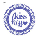 Romantic Kiss Metal Embossing Cutting Dies Stencils DIY Scrapbooking Craft