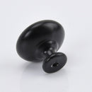 Classic Metal Cabinet Round Pull Handle Kitchen Cupboard Draw Knobs Black