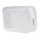 Women Portable PVC Transparent Plastic Waterproof Zipper Cosmetic Bag