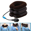 Inflatable Air Compressor Neck Cervical Traction Collar Therapy Massage Pil S1H3