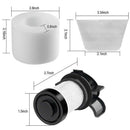 Filter 2x + 4 Pack Filters Compatible For Shark Ionflex Duoclean Vacuum Ic2 Z9E6