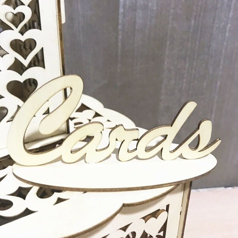 Mr & Mrs Wedding Gift Card Box Wooden Wedding Invitation Card Box Card Sign D6T8