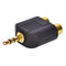 3.5mm Jack to 2 RCA Adaptor Twin Phono Y Splitter Stereo Male to 2 x Female   Z