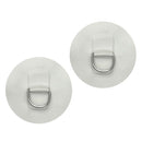 2pcs D- Patch PVC Round  Pad For Inflatable Raft Dinghy Surfboard WHITE