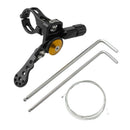 Cycling Dropper Lever Hollow Design with Wrench for 22.2mm Handlebar Black