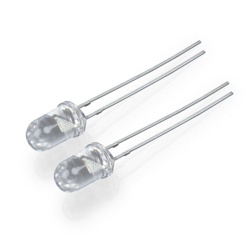 100pc 5mm White Ultra-Bright LED Light Lamp Emitting Diodes Light Assortment Kit