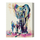 Colorful Elephant DIY Oil Painting By Numbers Hand Painted Wall Art Picture A