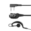 G-Shape PTT Earpiece Adjustable Volume Earphone for Kenwood Retevis BAOFENG