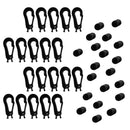 20pcs  Shock Elastic Cord End Karabiner Hooks Fits 5mm Rope