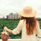 Fashion Summer New Women Beach Basket Straw Hand Bag Cover Handbag Wicker H M1L8